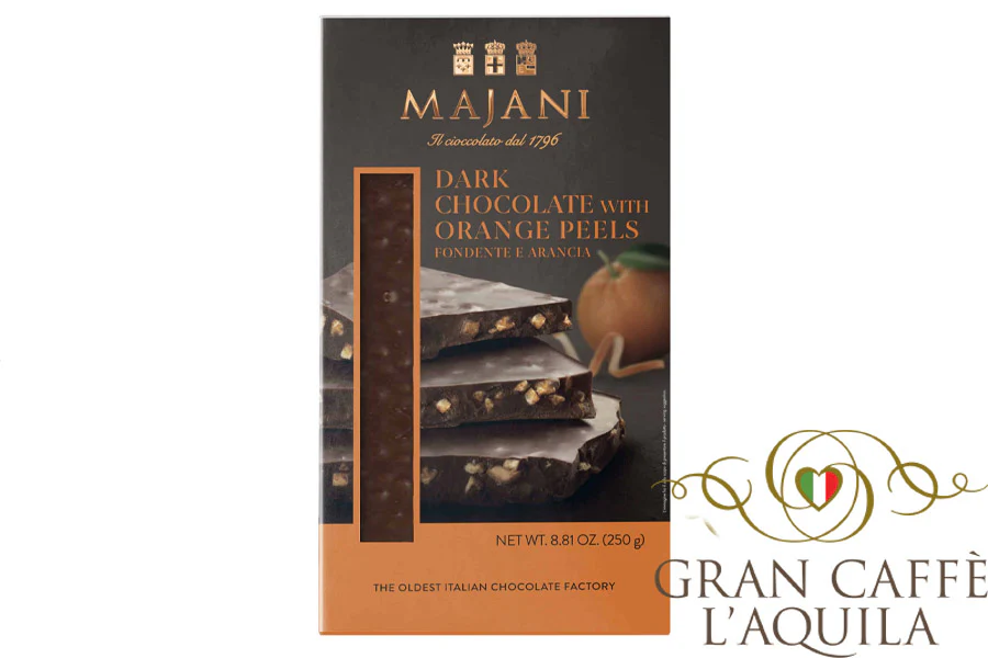 MAJANI DARK CHOCOLATE & ORANGE PEELS 8.8oz