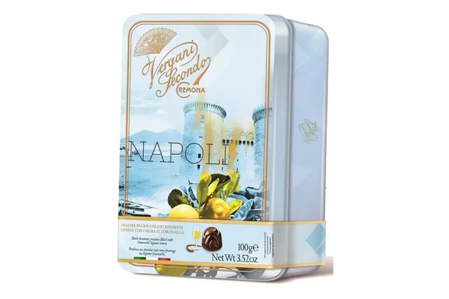 NAPOLI PRALINE DI CIOCCOLATO CON CREMA AL LIMONCELLO - VERGANI 3.52oz