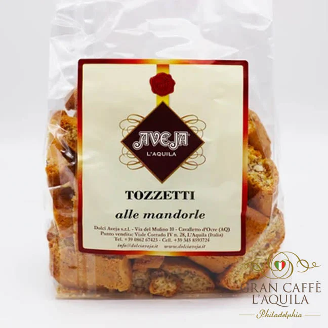 TOZZETTI ALLE MANDORLE : BISCOTTI INFUSED WITH ALMONDS - DOLCE AVEJA--